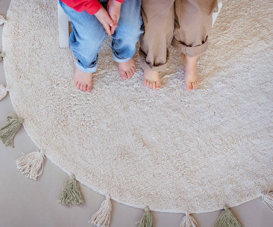 Kamertapijt Tapis Petit | Sara natural/green