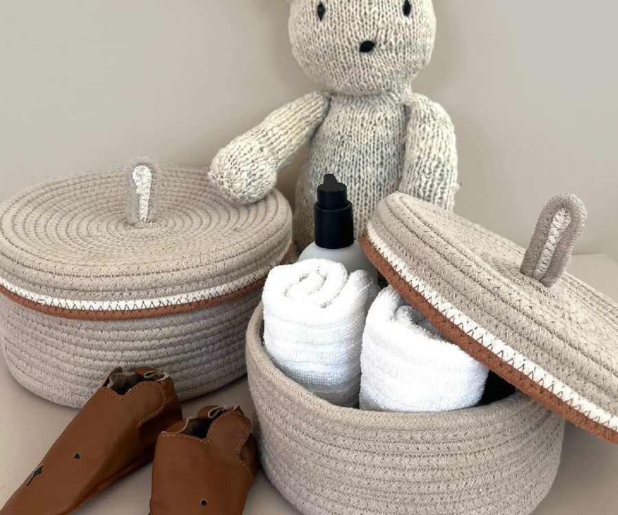 Mand voor was- en verzorgingstafels Tapis Petit Basket set Nova