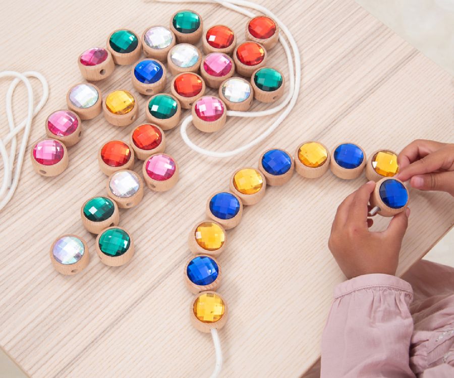Educatief spel TickiT Rijg juwelen