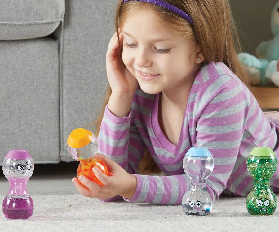 Gevulde fles & figuur Learning Resources Express your feelings sensory bottles