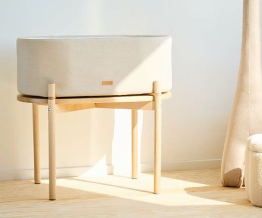 Wieg Childhome Linnen Cradle, standaard wieg | Linnen beige