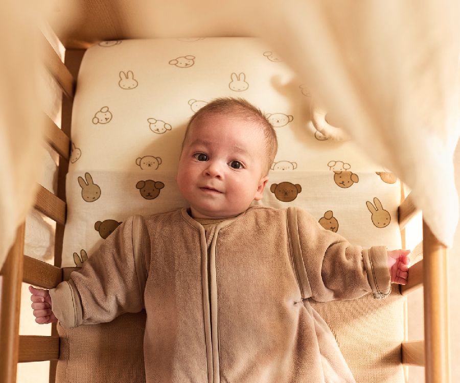 Laken Jollein, geschikt voor babybed 60x120/babybed 70x140 | Miffy and Friends
