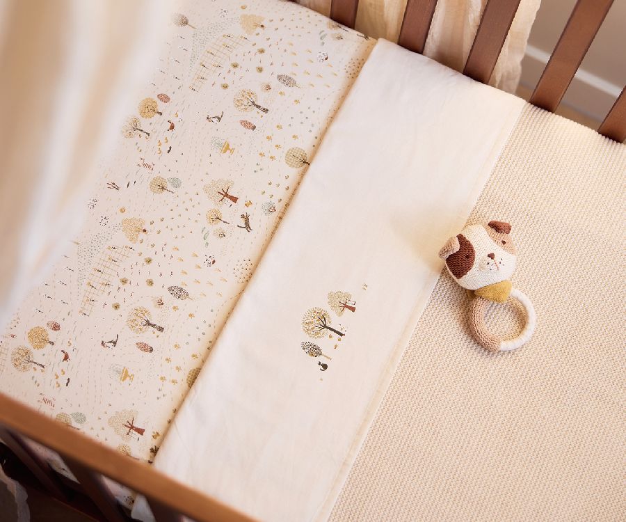 Laken Jollein, geschikt voor babybed 60x120/babybed 70x140 | Tiny Park