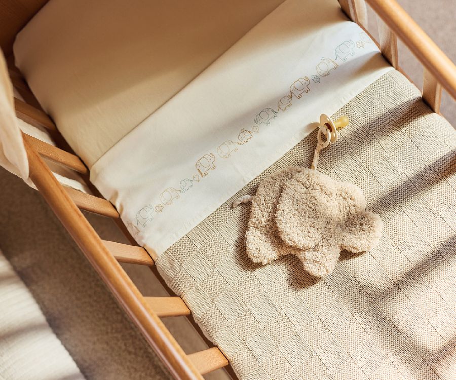 Laken Jollein, geschikt voor babybed 60x120/babybed 70x140 | Elephant Tales