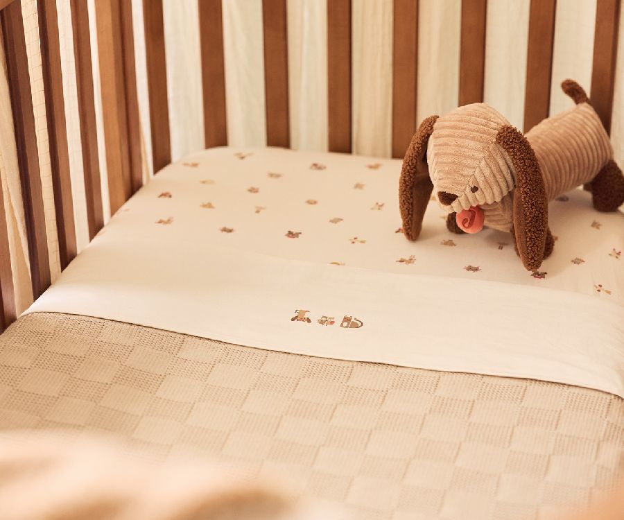 Laken Jollein, geschikt voor babybed 60x120/babybed 70x140 | Animal Friends