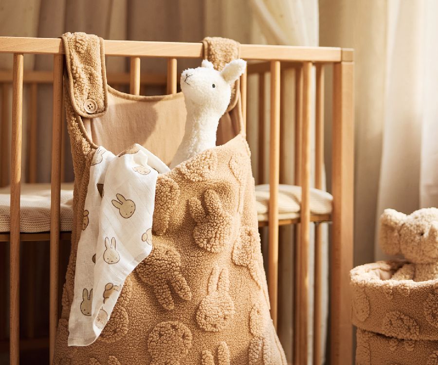 Opbergzak Jollein Boxopbergzak | Miffy Jacquard Teddy biscuit