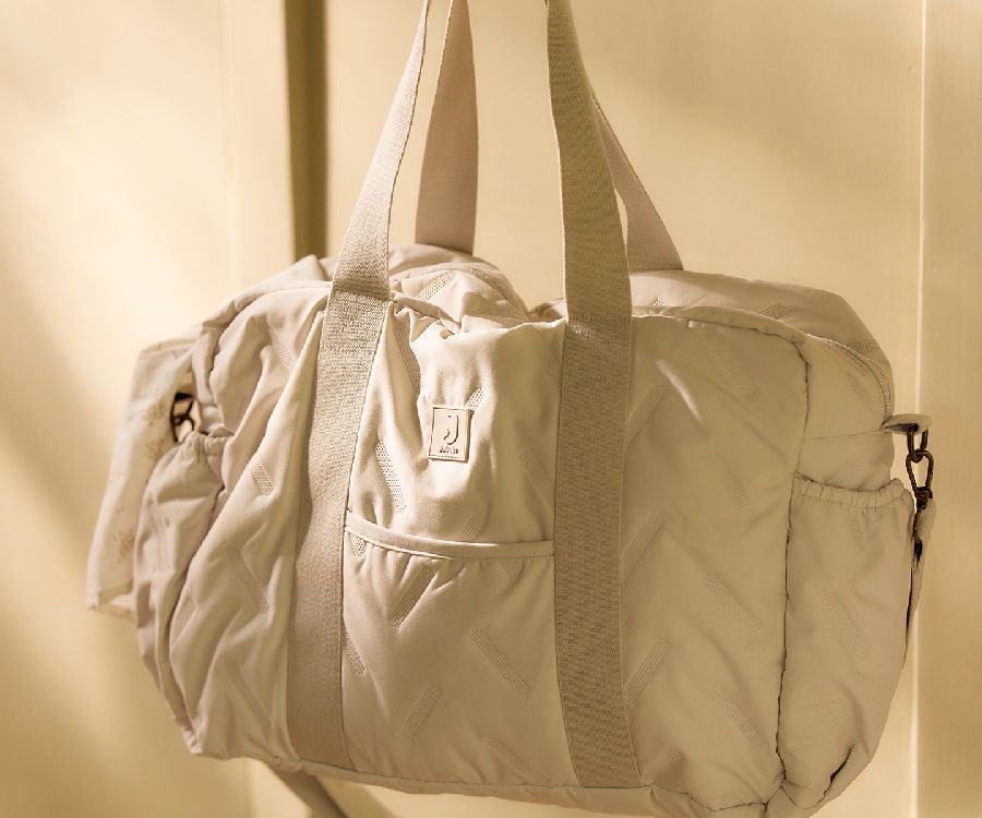 Verzorgingstas Jollein Lily, draagtas met luiermat | Embossed sand