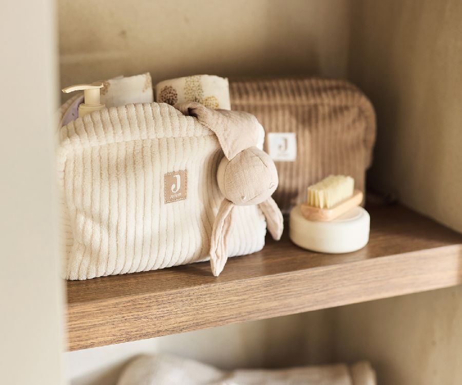 Toilettas Jollein Etui | Cloudy Rib oatmeal