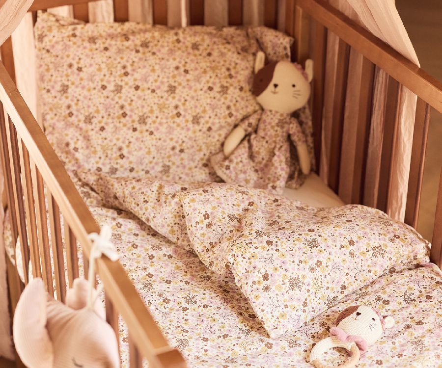 Hoeslaken Jollein, geschikt voor babybed 70x140/babybed 70x150/babybed 75x150 | Flower Fairies