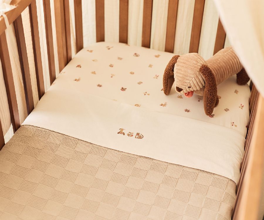 Hoeslaken Jollein, geschikt voor babybed 70x140/babybed 70x150/babybed 75x150 | Animal Friends