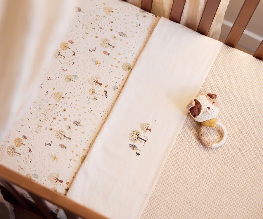 Deken Jollein, geschikt voor wieg/draagmand/park | Basic Knit oatmeal