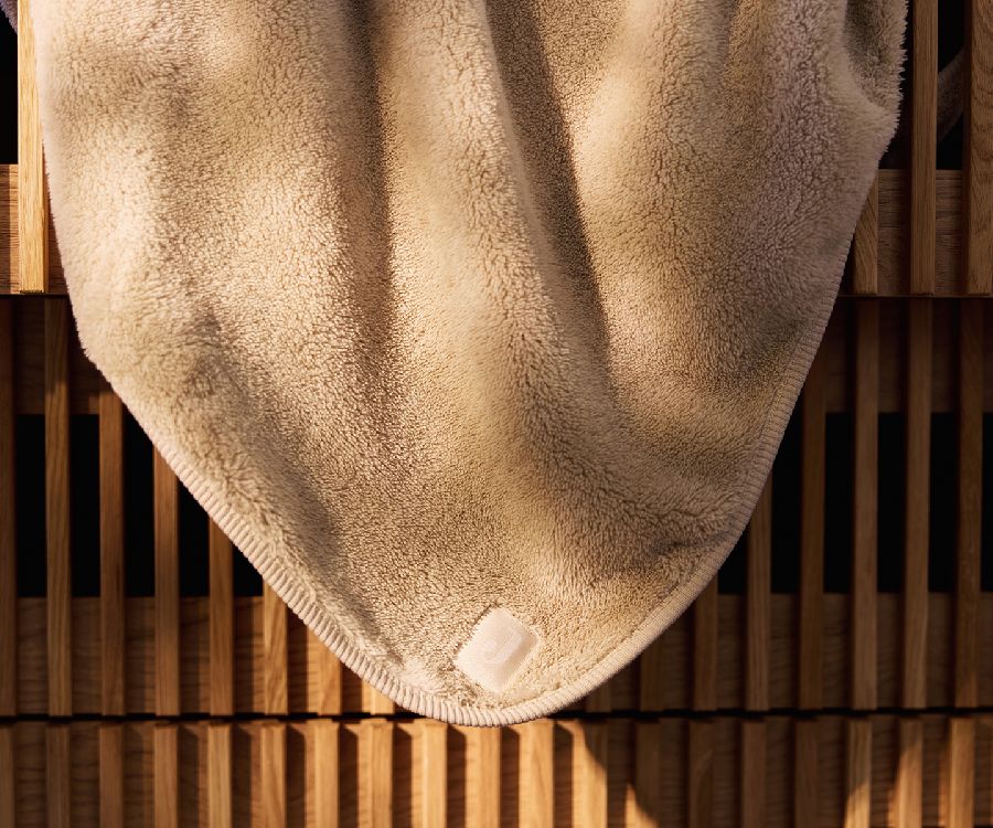 Deken Jollein, geschikt voor babybed 60x120/babybed 70x140 | Basic Jersey/Sherpa warm sand