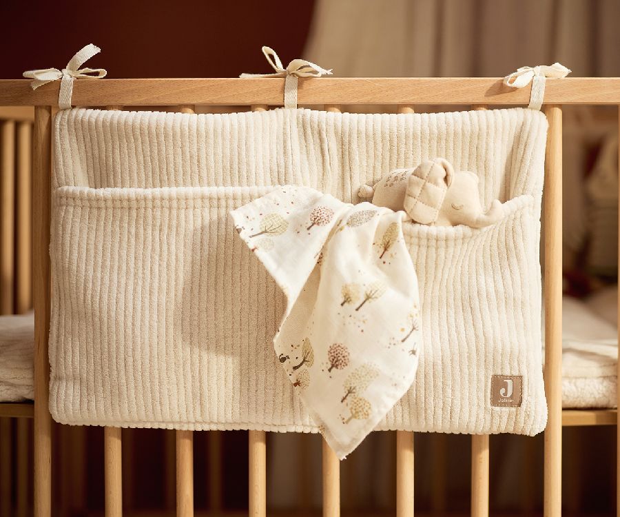 Opbergzak Jollein Boxopbergzak organizer | Cloudy Rib oatmeal