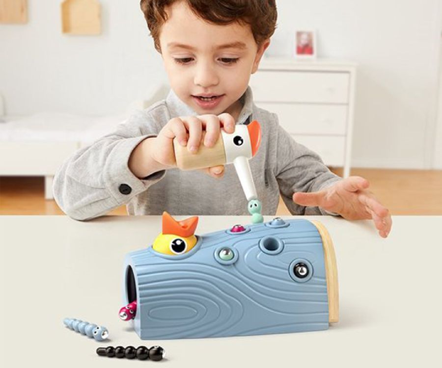 Magnetische figuren Topbright Feed the woodpecker
