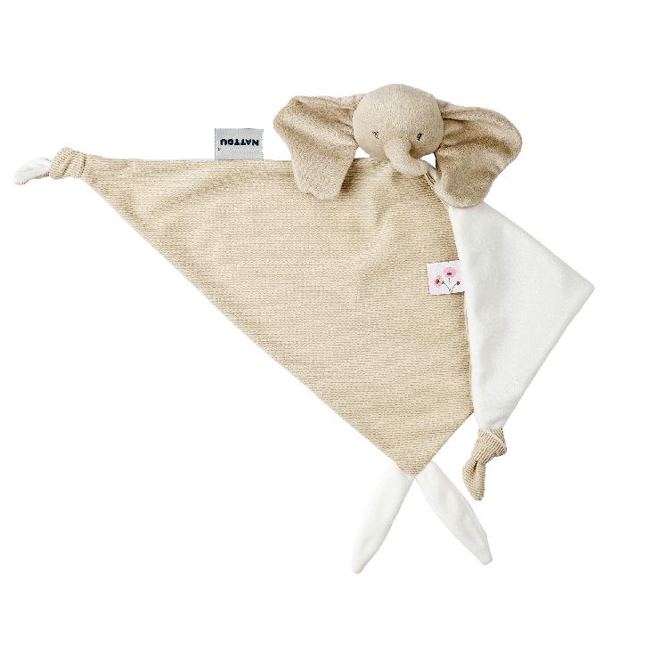 Knuffeldoek/fopspeendoekje Nattou, Maxi Doudou Elephant | FanFan