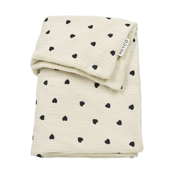 Deken Meyco Baby Pre-washed, geschikt voor babybed 60x120/babybed 70x140 | Sweet Heart sand-soft sand