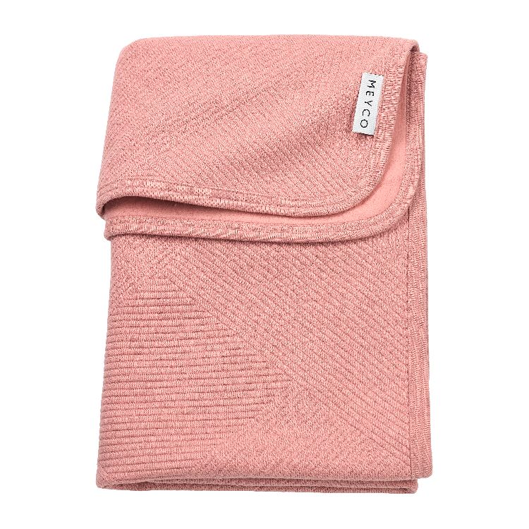 Deken Meyco Baby Flannel, geschikt voor babybed 60x120/babybed 70x140 | Pure rose