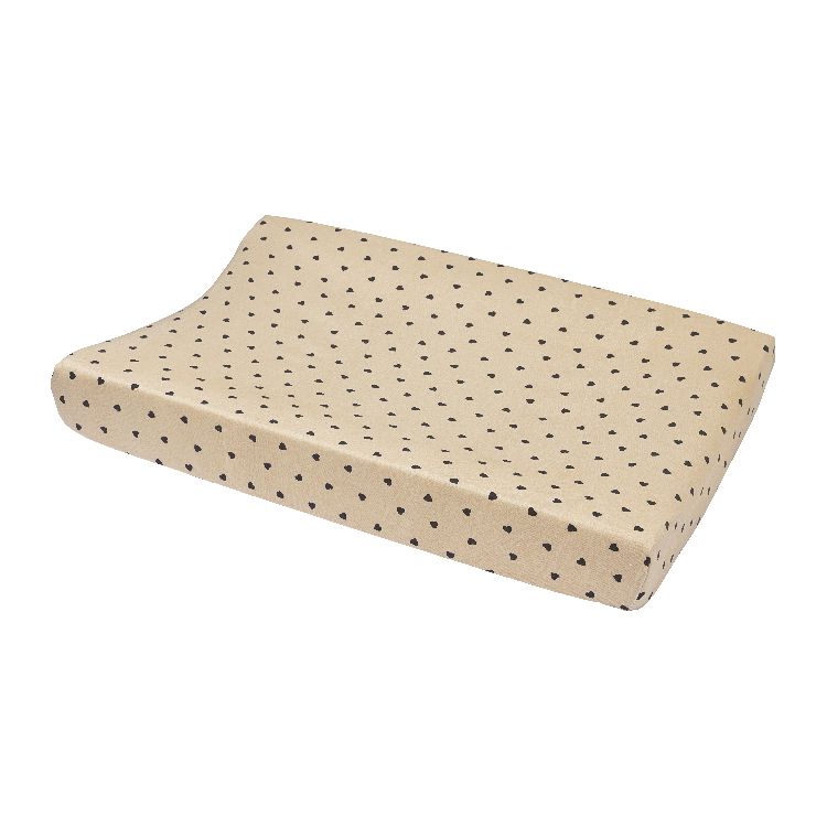 Waskussen hoes Meyco Baby | Sweet Heart soft sand-black