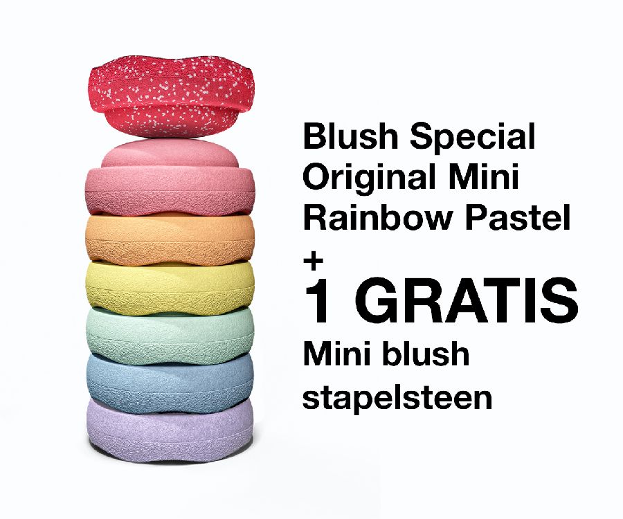 Stapelsteen Stapelstein, Blush Special Original Mini Rainbow Pastel