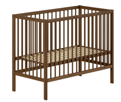 Bed Jaxx furniture, Dino Walnut 60x120, babybed