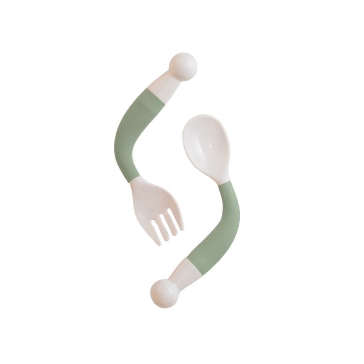 Bestek BoJungle B-Bendable spoon & fork, lepel/vork