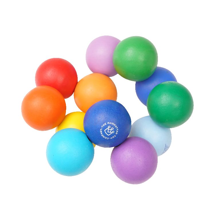 Activiteitenbal Manhattan Toy Classic baby beads | grijpbal