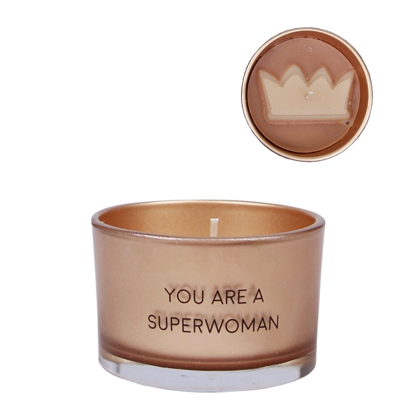 KAARS Sojakaars, rond; tekst: you are a superwomen, 1st