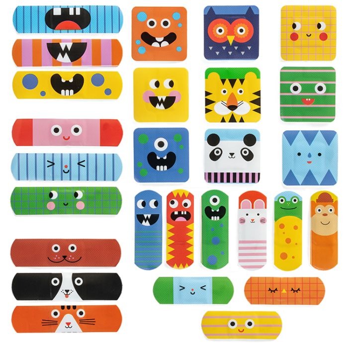 PLEISTERS 1st, Kidoki Ouchyfriend Adhesive Bandage, assortim., multikleur, verschillende formaten, WONDVERZORGING
