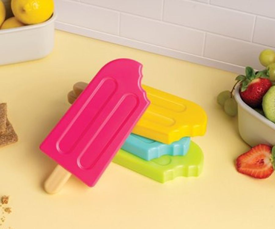 KOELELEMENT set van 4, Ice Pops, multikleur, plyethyleen, 8,3x7,8x19cm