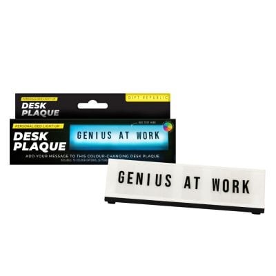 GADGET 1st, Light Up Desk Plaque, kleurveranderend, tekst