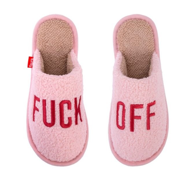 GADGET 1st, Slippers Fuck Off, roze, one size
