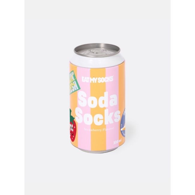KOUSEN klassiek model, Soda strawberry, blik, roze/oranje, one size, fits all, 1 paar