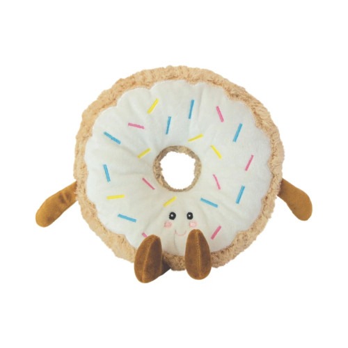 WARMTEKUSSEN 1st, Aroma Home Dilly Donut Microwabable Hottie, wit/bruin, gezichtje