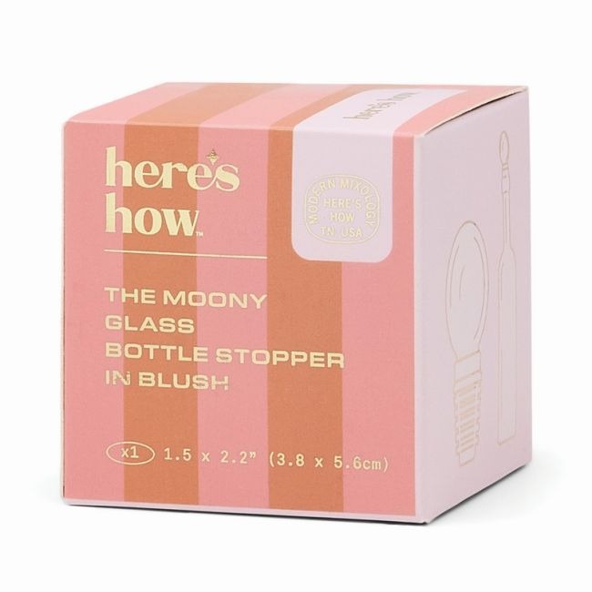 FLESSENSTOP 1st, The Moony Glass Bottle Stopper Blush