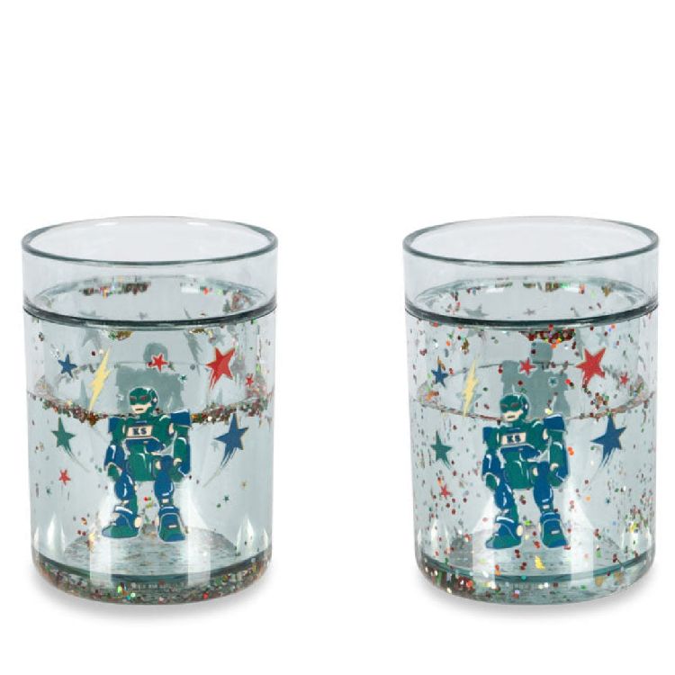 Drinkbeker Konges Slojd 2 Pack Glitter Cups