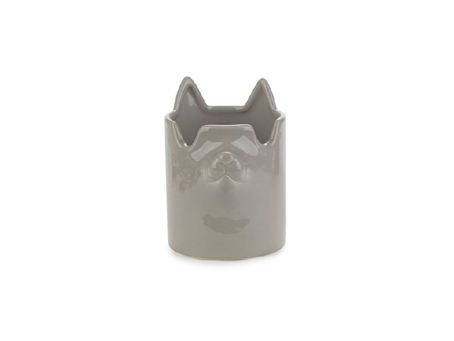 PENNENPOT Pen holder & eyeglasses holder, Nosy Buddy Cat gray, grijs, 1stuk