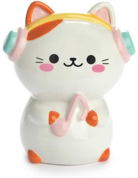 SPAARPOT Kawaii, Medoly, white, keramiek, poes