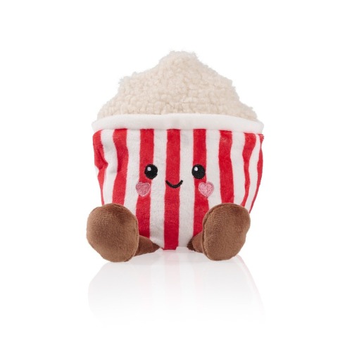 WARMTEKUSSEN Heatable Sweet Hot Popcorn, ecru/rood, 13.5x12x20 cm