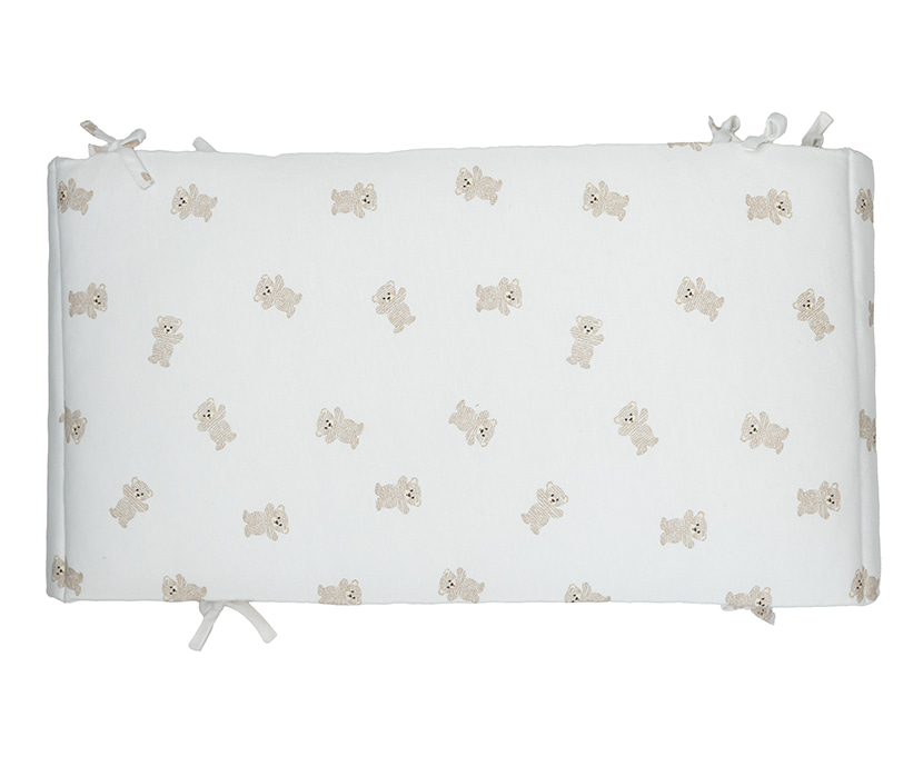 Tochtkussen Pericles Bed/Parkomtrek, geschikt voor babybed/park | Bear