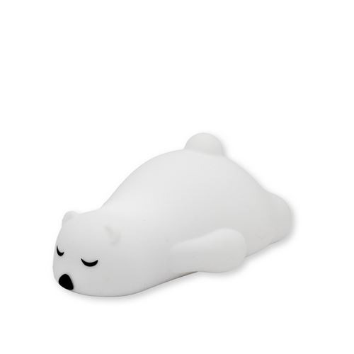 NACHTLAMP DRAADLOOS Polar Bear, wit, ijsbeer, siliconen