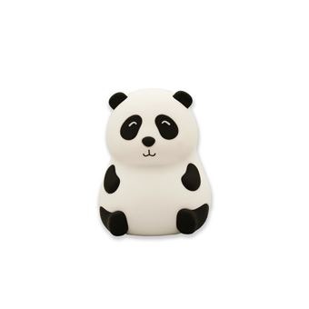 NACHTLAMP DRAADLOOS Touch Sensitive Night Light Panda, wit/zwart, siliconen