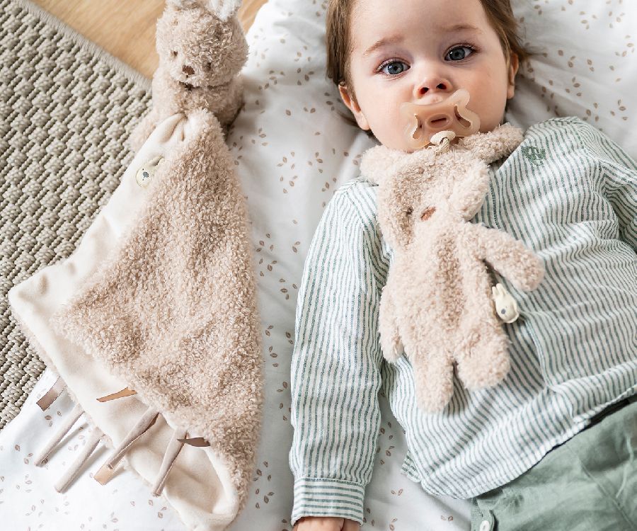 Fopspeendoekje Nattou, Doudou pacifinder Bunny | Teddy
