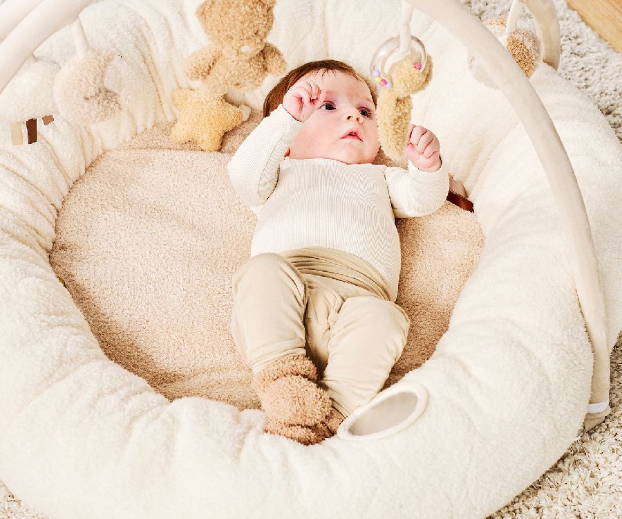 Speeltapijt met speelboog Nattou Stuffed playmat with arches | Teddy