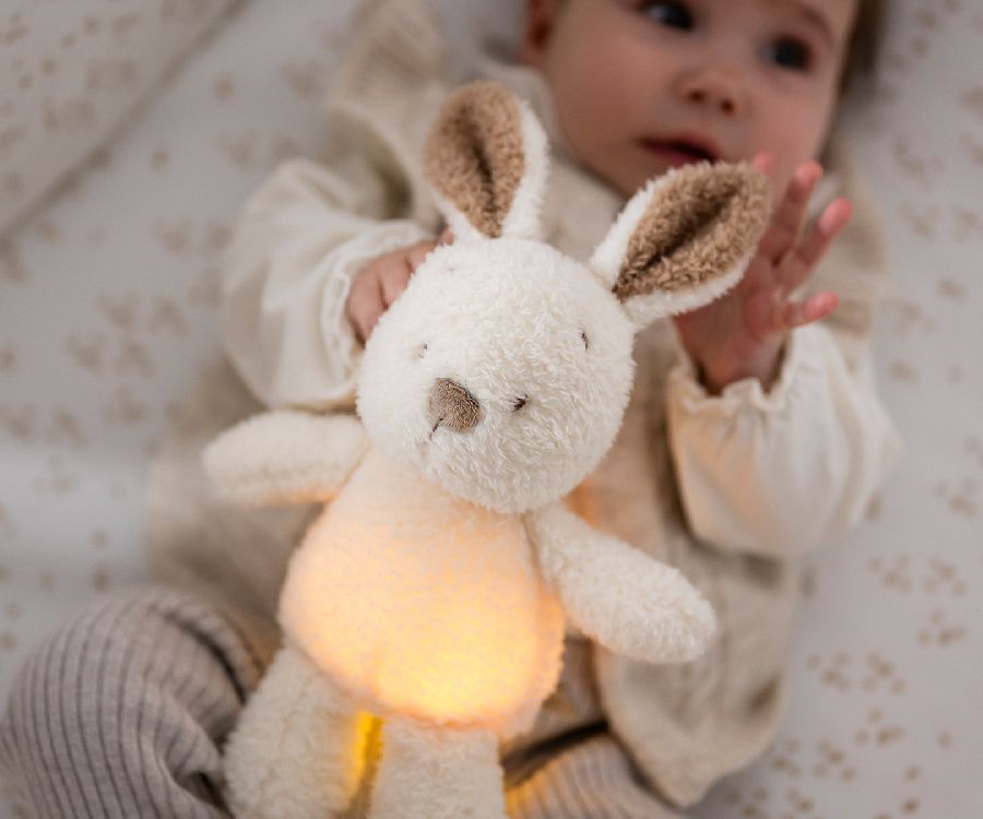 Slaapknuffel Nattou Mini Cuddly nightlight Bunny | Teddy