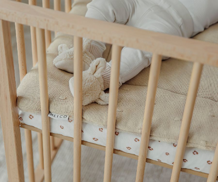 Hoeslaken Meyco Baby, geschikt voor park | Mini Panther soft pink