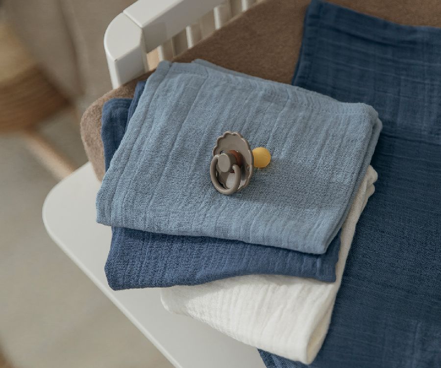 Tetra doek Meyco Baby Pre-washed | Jeans Blue