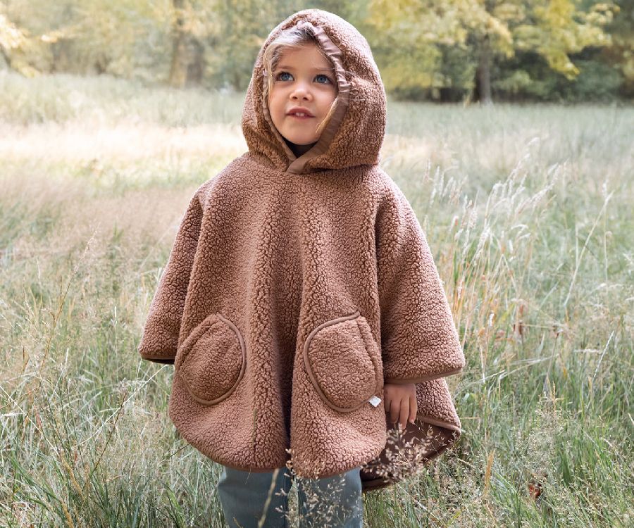 Poncho Bemini Reisponcho Teddy Jersey, jas | Teddy muffin