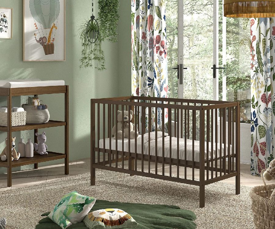 Bed Jaxx furniture, Dino Walnut 60x120, babybed