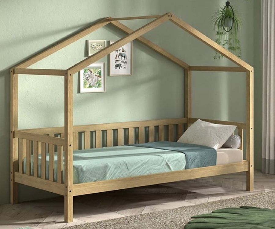 Bedhuis Vipack Furniture, Housebed Nature 90x200, eenpersoonsbed