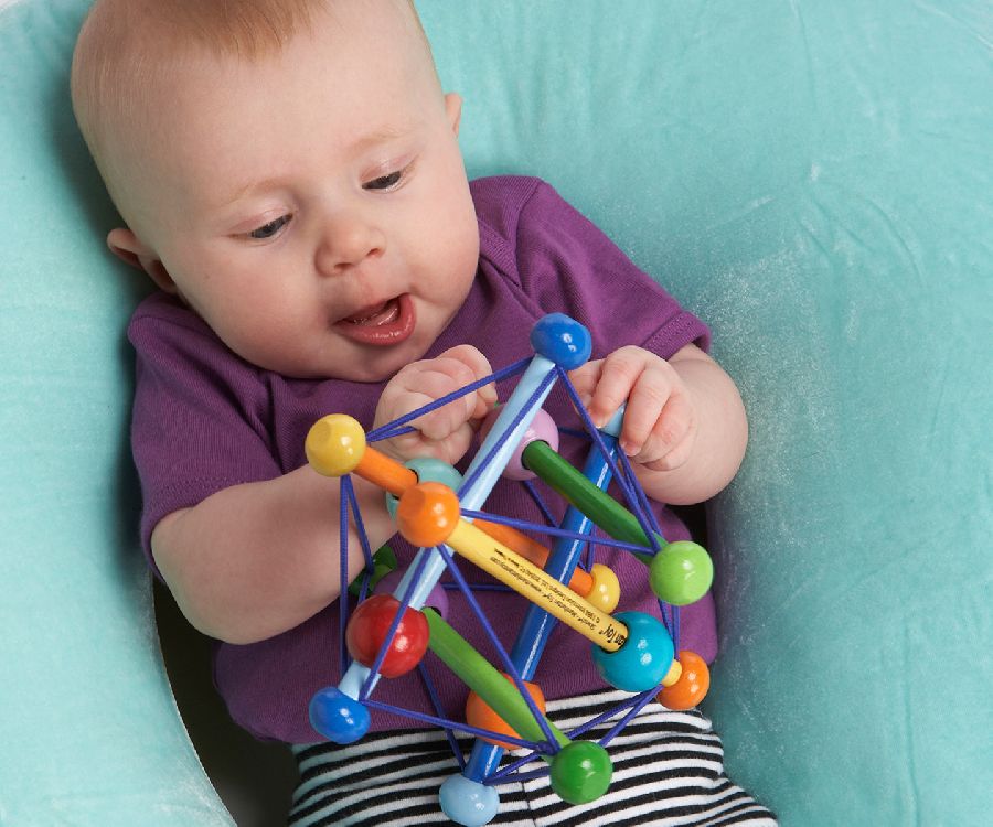 Activiteitenbal Manhattan Toy Skwish color | grijpbal